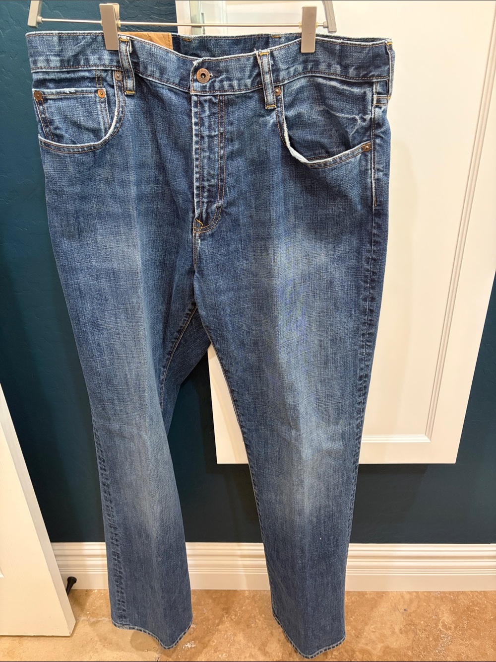 Gap 1969 dark blue denim easy fit jeans
